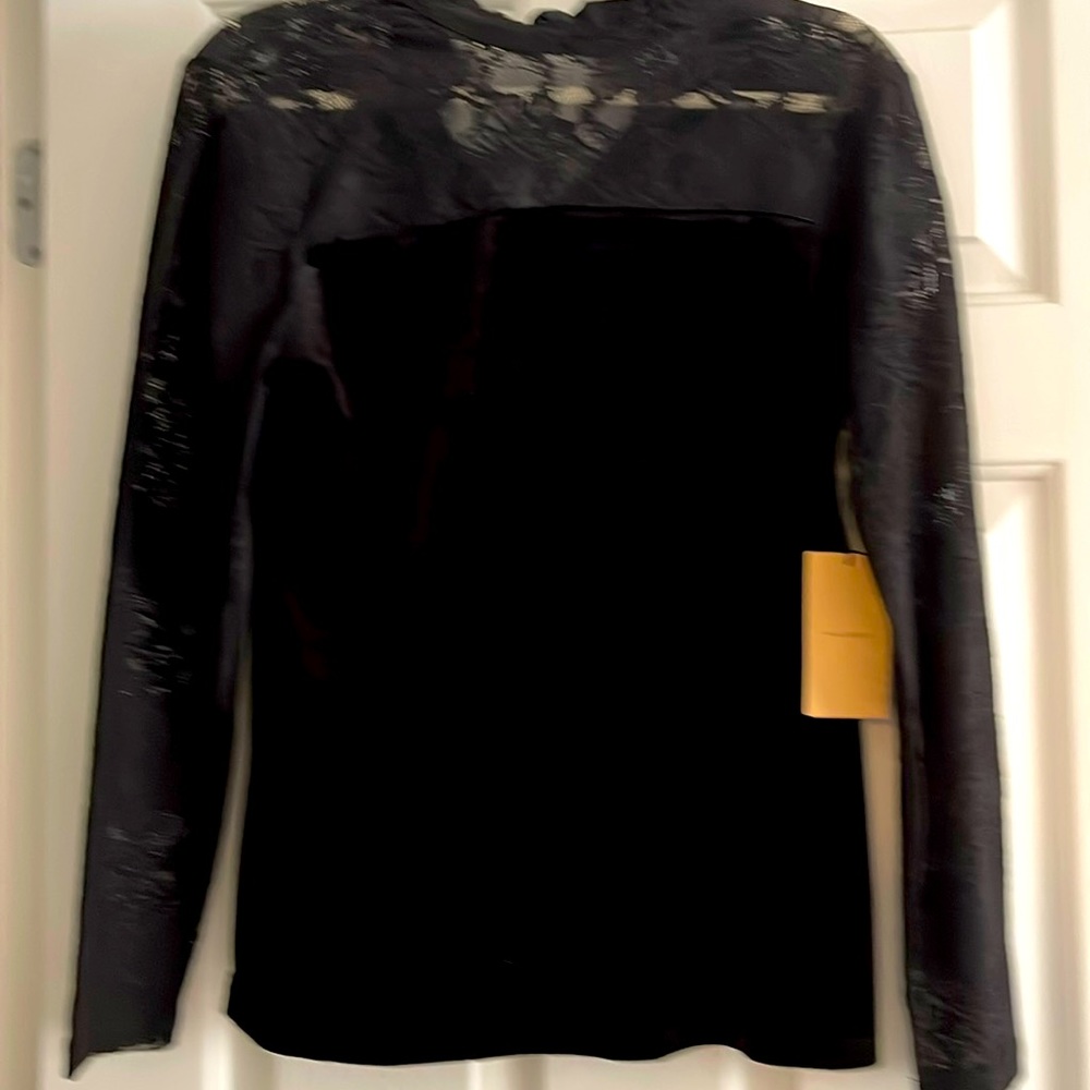 Halogen blouse in Velvet and lace